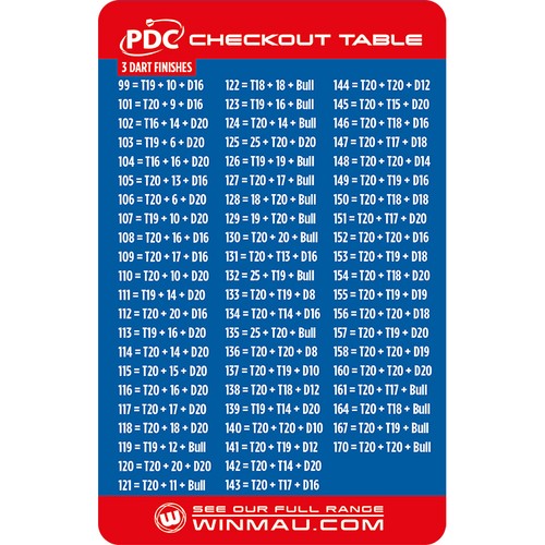 Winmau dart pdc - dart, table